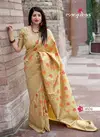 Golden Manjubaa Mahakanta Silk Latest Designer Festive Wear Stylish Printed Silk Saree 1604